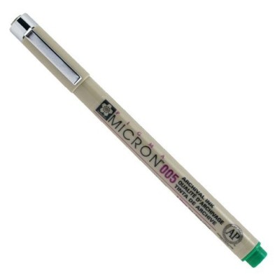 Fine art shop - Green marker Pigma Micron Sakura 05, 0.45 mm. | totenart.com