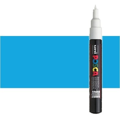 Fine art shop - Light blue (N. 8) Posca marker PC1M, round tip (0.7 mm.) | totenart.com