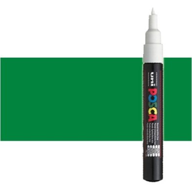 Fine art shop - Green (N. 6) Posca marker PC1M, round tip (0.7 mm.) | totenart.com