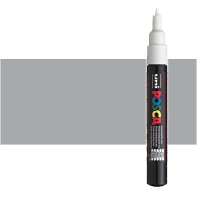 Fine art shop - Silver (N. 26) Posca marker PC1M, round tip (0.7 mm.) | totenart.com