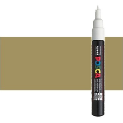 Fine art shop - Gold (N. 25) Posca marker PC1M, round tip (0.7 mm.) | totenart.com