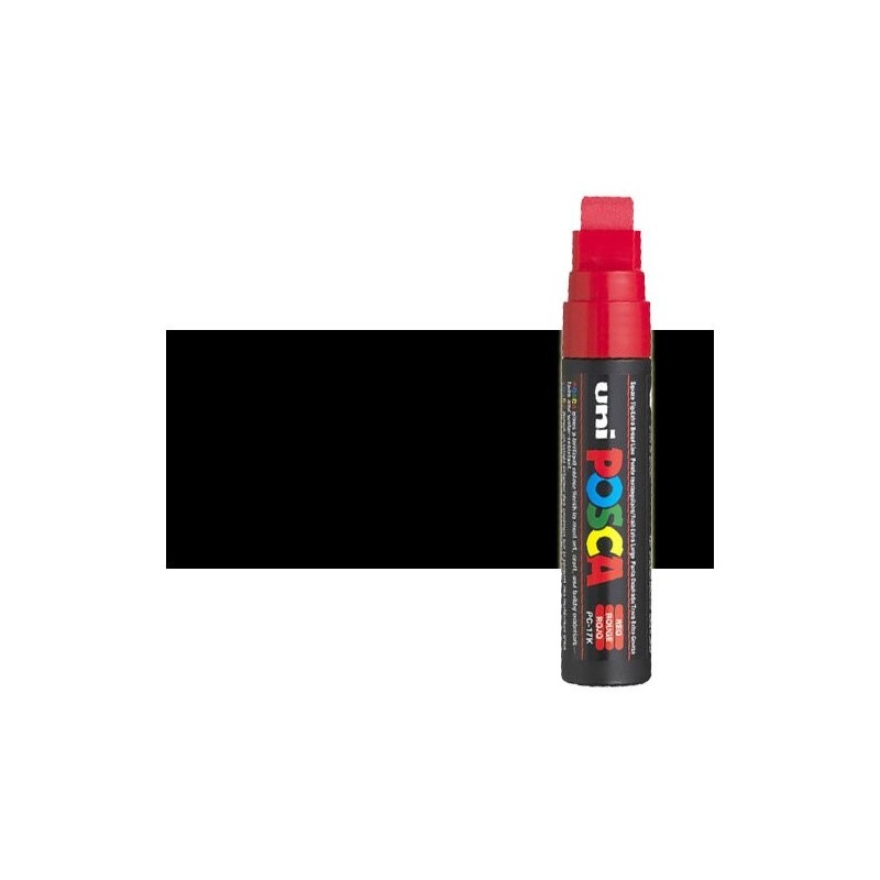 Fine art shop - Black (N. 24) Posca marker PC17K, square tip (15 mm.)\n | totenart.com