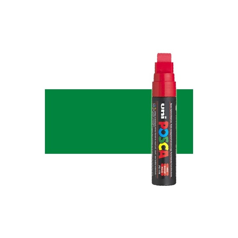 Fine art shop - Green (N. 6) Posca marker PC17K, square tip (15 mm.)\n | totenart.com