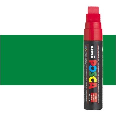 Fine art shop - Green (N. 6) Posca marker PC17K, square tip (15 mm.)\n | totenart.com