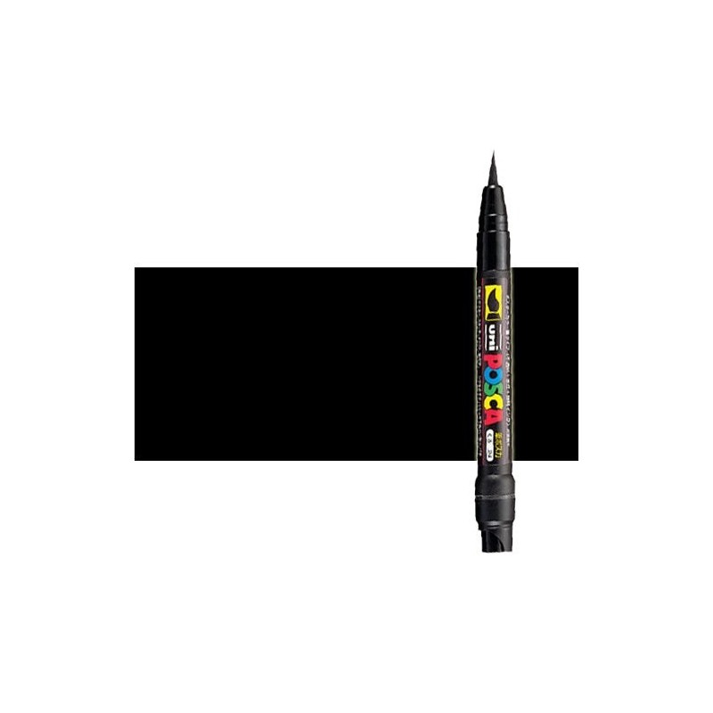 Fine art shop - Black (N. 24) Posca marker PCF35, brush tip | totenart.com