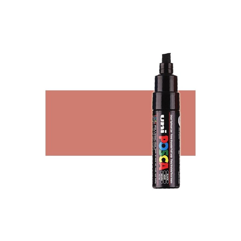 Fine art shop - Metallic red (N. M15) Posca marker PC8K, beveled tip (8 mm.) | totenart.com