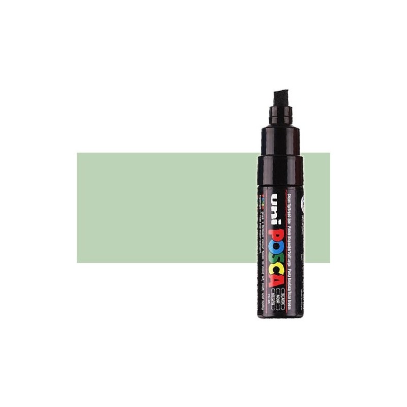 Fine art shop - Light green (N. 5) Posca marker PC8K, beveled tip (8 mm.) | totenart.com