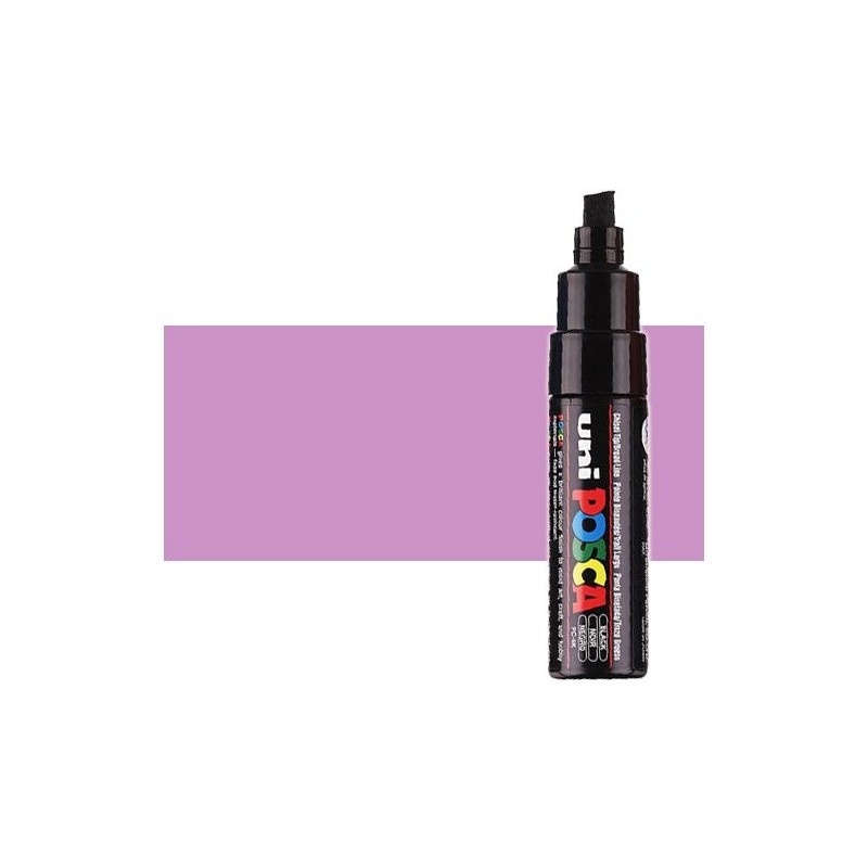 Fine art shop - Metallic pink (N. M13) Posca marker PC8K, beveled tip (8 mm.) | totenart.com