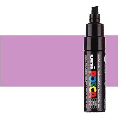 Fine art shop - Metallic pink (N. M13) Posca marker PC8K, beveled tip (8 mm.) | totenart.com