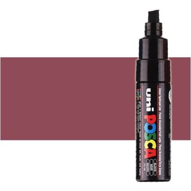 Fine art shop - Red wine (N. 60) Posca marker PC8K, beveled tip (8 mm.) | totenart.com