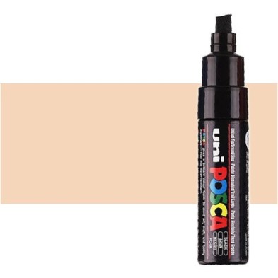 Fine art shop - beige (N. 45) Posca marker PC8K, beveled tip (8 mm.) | totenart.com
