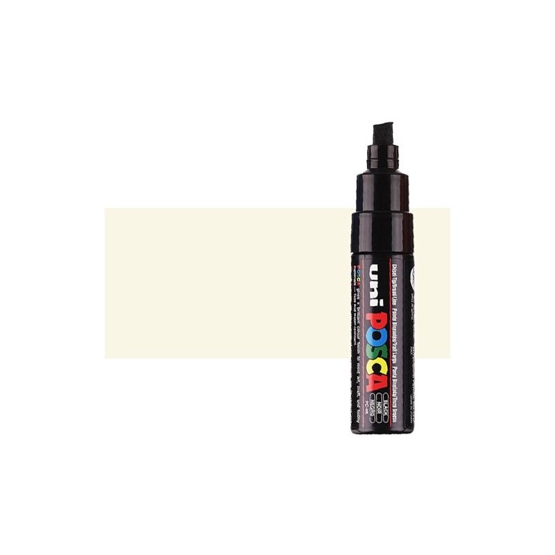 Fine art shop - Ivory (N. 46) Posca marker PC8K, beveled tip (8 mm.) | totenart.com