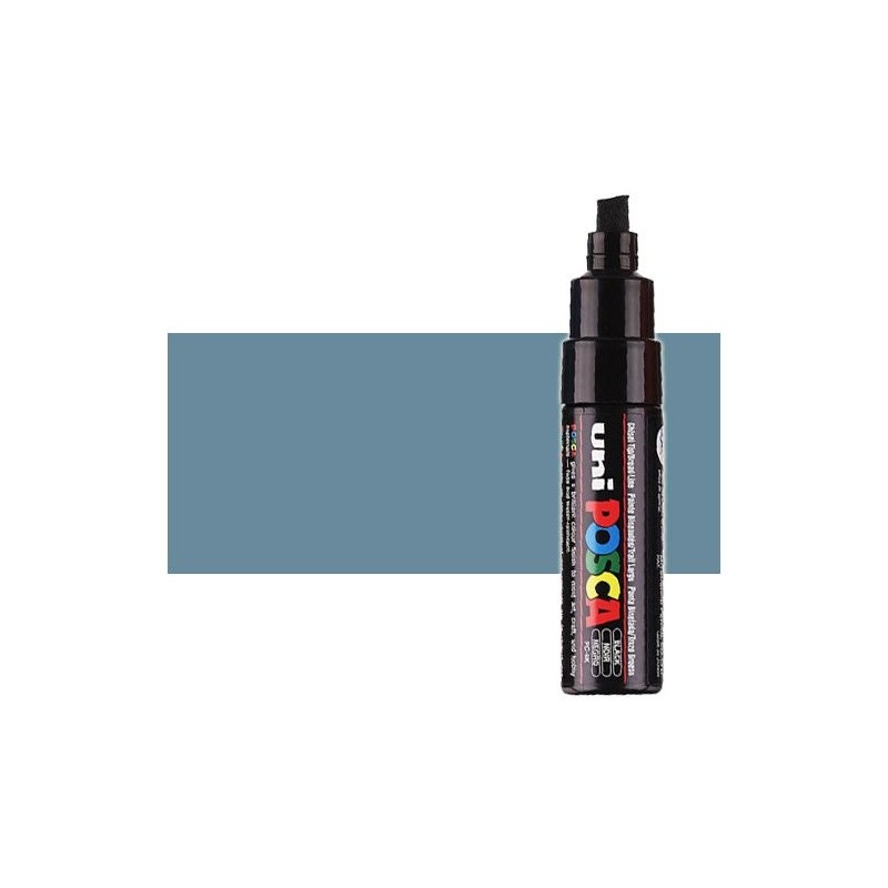 Fine art shop - Slate gray (N. 61) Posca marker PC8K, beveled tip (8 mm.) | totenart.com