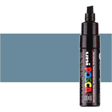 Fine art shop - Slate gray (N. 61) Posca marker PC8K, beveled tip (8 mm.) | totenart.com