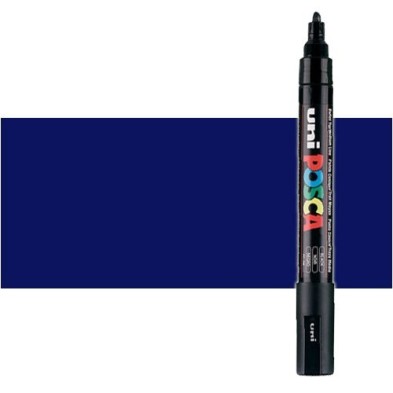 Fine art shop - Blue (N. 33) Posca marker PC5M, round tip (1.8-2.5 mm.) | totenart.com