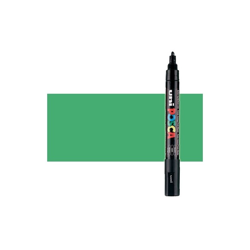 Fine art shop - Metallic green (N. M6) Posca marker PC5M, round tip (1.8-2.5 mm.) | totenart.com