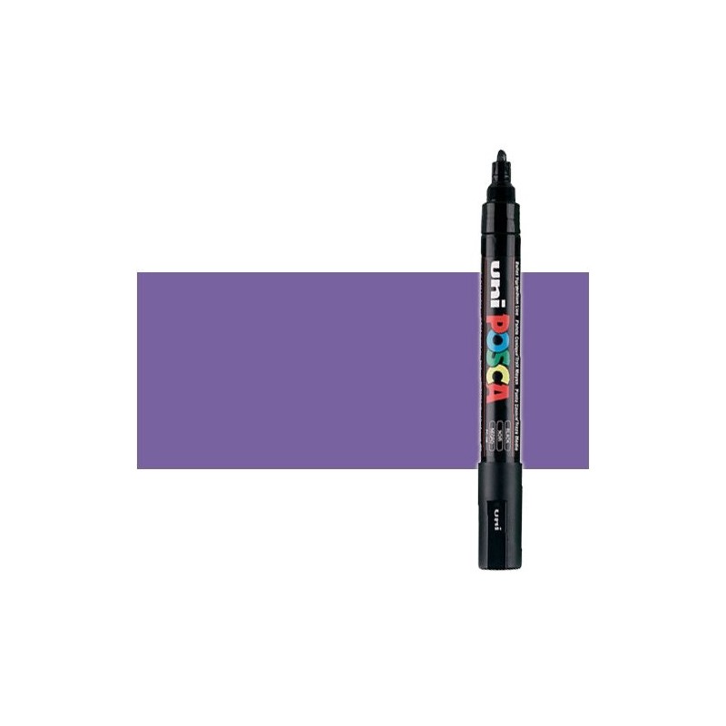 Fine art shop - Metallic violet (N. M12) Posca marker PC5M, round tip (1.8-2.5 mm.) | totenart.com