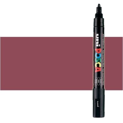 Fine art shop - Red wine (N. 60) Posca marker PC5M, round tip (1.8-2.5 mm.) | totenart.com