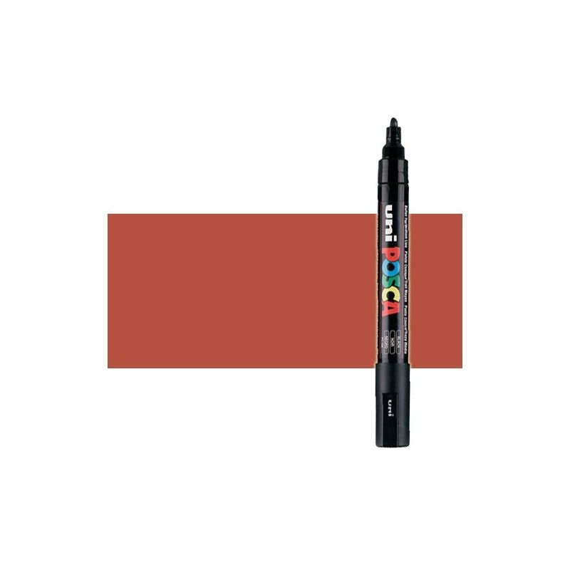 Fine art shop - Brown (N. 21) Posca marker PC5M, round tip (1.8-2.5 mm.) | totenart.com