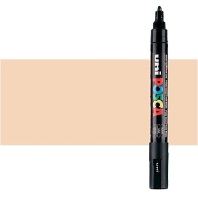 Fine art shop - Beige (N. 45) Posca marker PC5M, round tip (1.8-2.5 mm.) | totenart.com