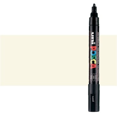 Fine art shop - Ivory (N. 46) Posca marker PC5M, round tip (1.8-2.5 mm.) | totenart.com