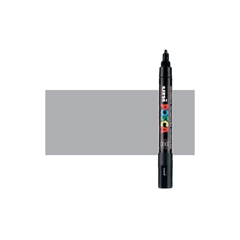 Fine art shop - Gray (N. 37) Posca marker PC5M, round tip (1.8-2.5 mm.) | totenart.com