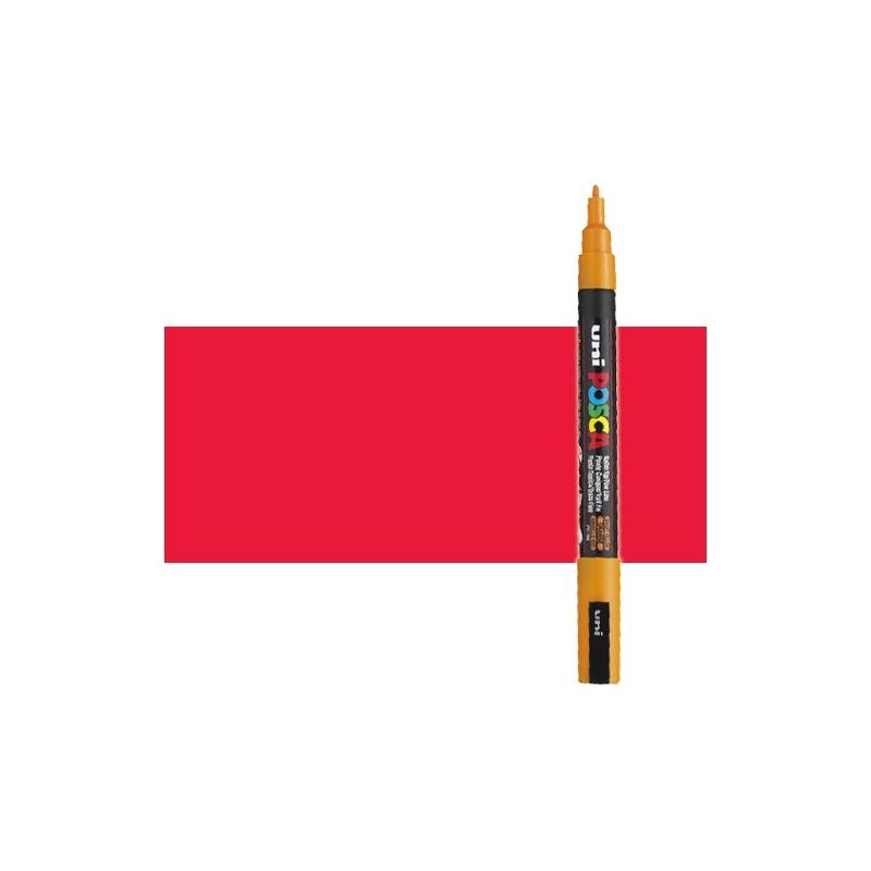 Fine art shop - Red (N. 15) Posca marker PC3M, round tip (0.9-1.3 mm.) | totenart.com