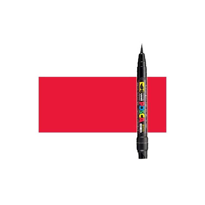 Fine art shop - Red (N. 15) Posca marker PCF35, brush tip | totenart.com