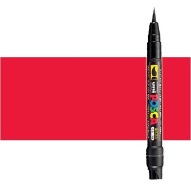 Fine art shop - Red (N. 15) Posca marker PCF35, brush tip | totenart.com