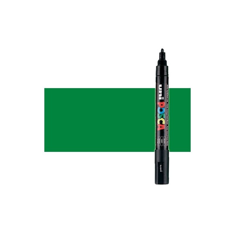 Fine art shop - Green (N. 6) Posca marker PC5M, round tip (1.8-2.5 mm.) | totenart.com