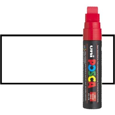 Fine art shop - White (N. 1) Posca marker PC17K, square tip (15 mm.)\n | totenart.com