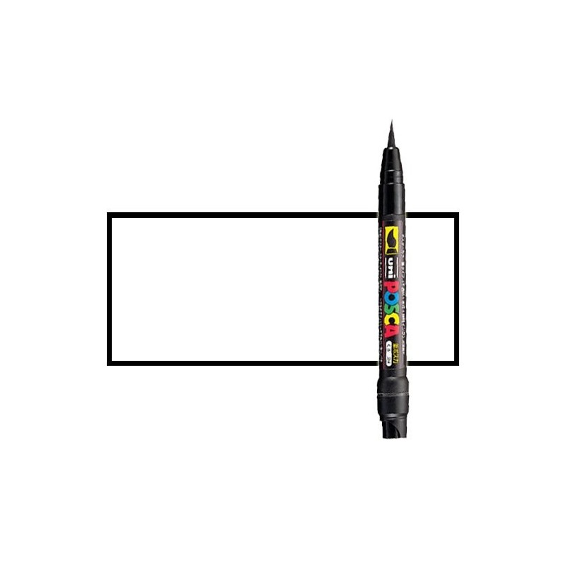 Fine art shop - White (N. 1) Posca marker PCF35, brush tip | totenart.com