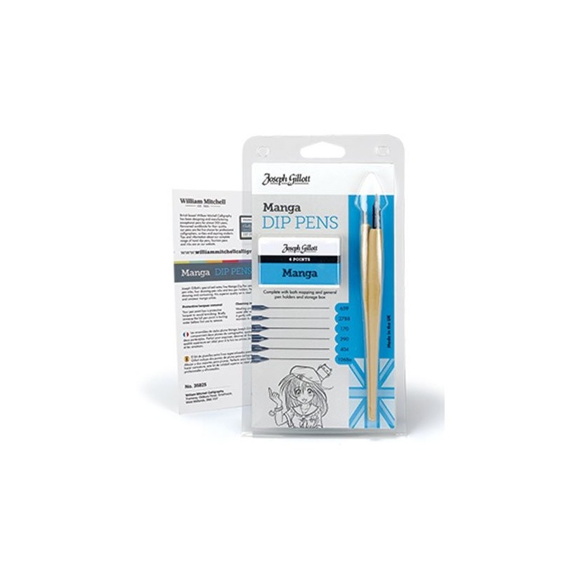 Material Bellas Artes - Dibujo - Joseph Gillott Manga set calligraphy | totenart.com