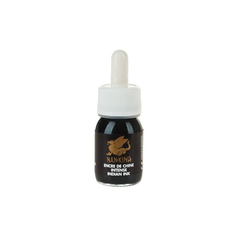 Chinese Ink Black, Lefranc, bottle 30 ml.