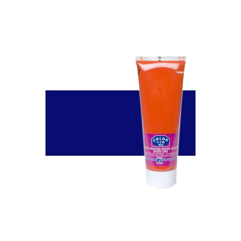 \nFine art shop - Linocut printing ink Bright Blue, tube 250 ml | totenart.com