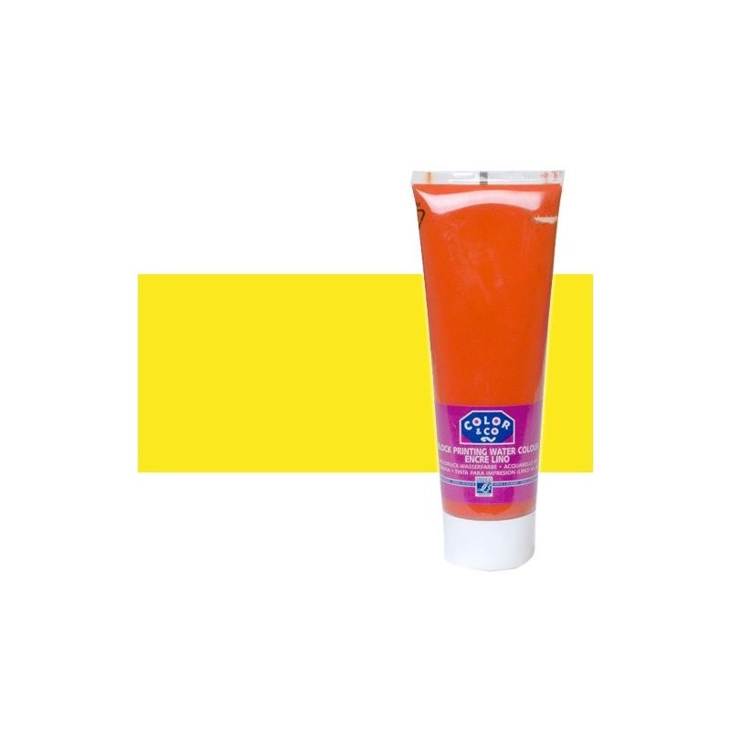 \nFine art shop - Linocut printing ink Yellow, tube 250 ml | totenart.com