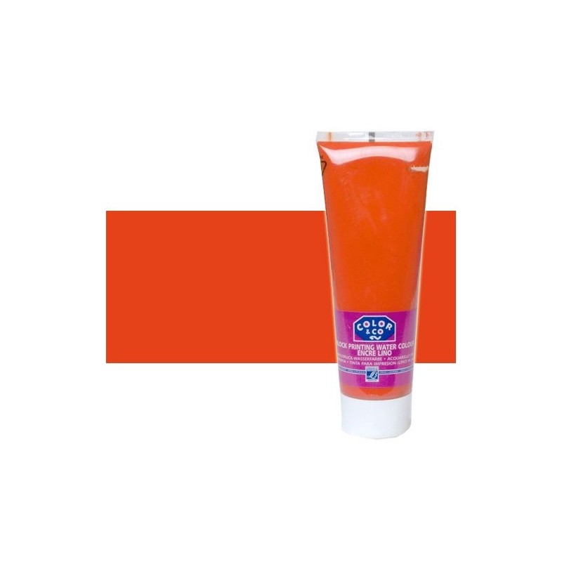 \nFine art shop - Linocut printing ink Vermillion, tube 250 ml\n | totenart.com