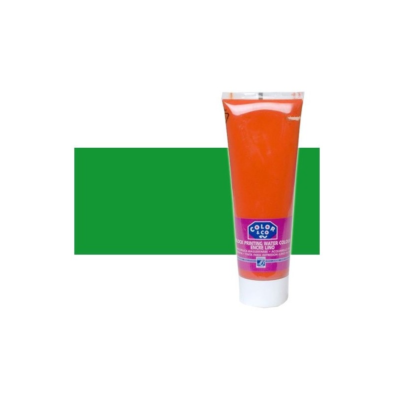 \nFine art shop - Linocut printing ink Bright Green, tube 250 ml\n | totenart.com