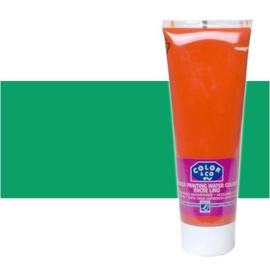 \nFine art shop - Linocut printing ink Esmerald Green, tube 250 ml\n | totenart.com