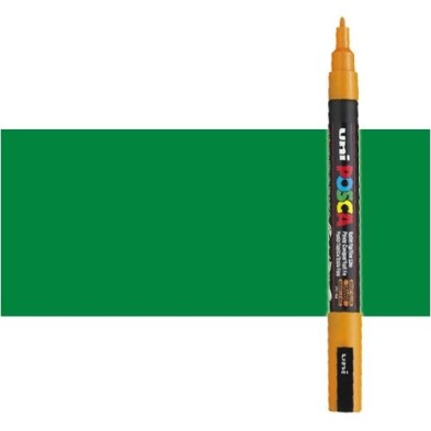 Fine art shop - Green (N. 6) Posca marker PC3M, round tip (0.9-1.3 mm.) | totenart.com