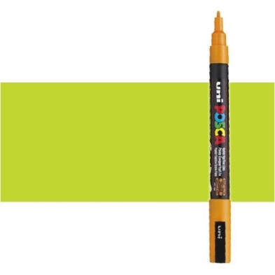 Fine art shop - Green apple (N. 72) Posca marker PC3M, round tip (0.9-1.3 mm.) | totenart.com