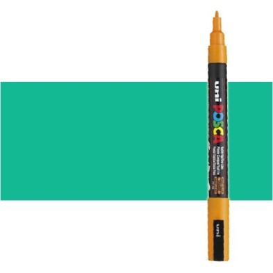 Fine art shop - Emerald (N. 31) Posca marker PC3M, round tip (0.9-1.3 mm.) | totenart.com