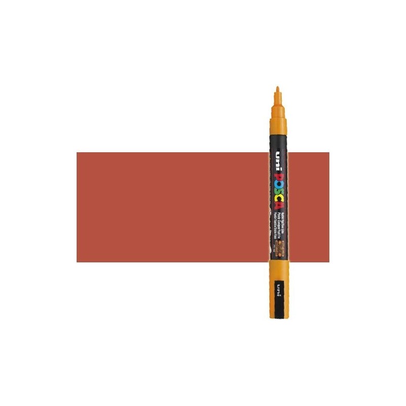 Fine art shop - Brown (N. 21) Posca marker PC3M, round tip (0.9-1.3 mm.) | totenart.com