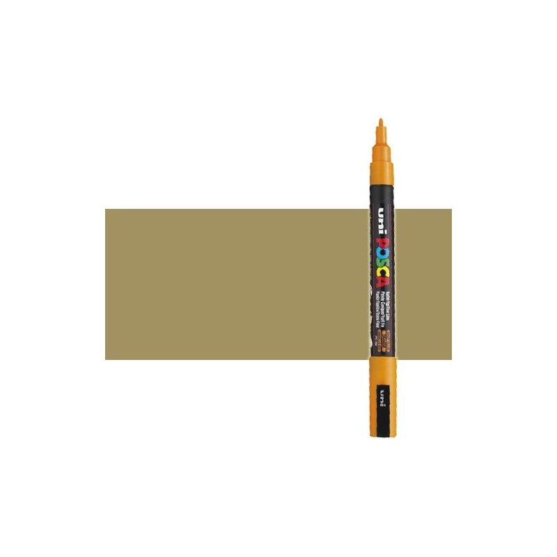 Fine art shop - Gold (N. 25) Posca marker PC3M, round tip (0.9-1.3 mm.) | totenart.com