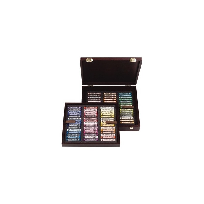  Fine art shop - Wooden box pastels Rembrandt Professional 90 uds. Portrait | totenart.com