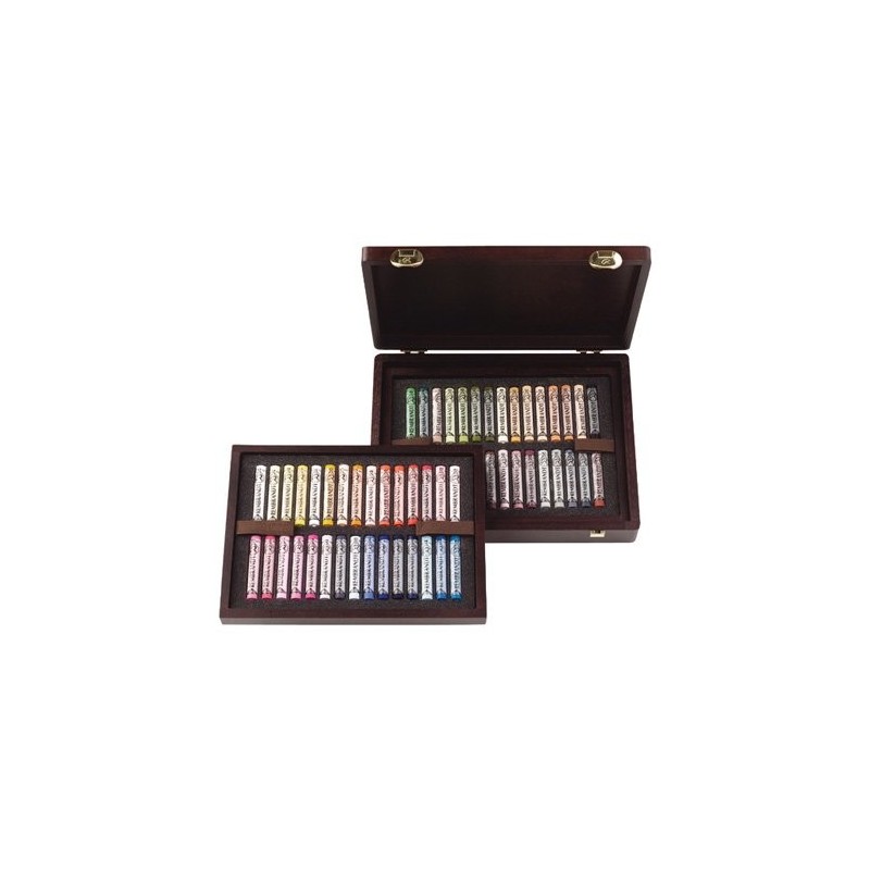 Fine art shop - Wooden box pastels Rembrandt Luxe 60 uds. Portrait| totenart.com