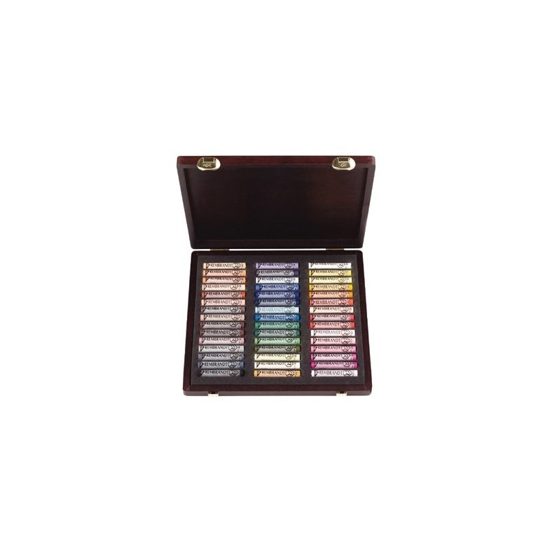  Fine art shop - Wooden box pastels Rembrandt Tradition 45 uds. Portrait | totenart.com