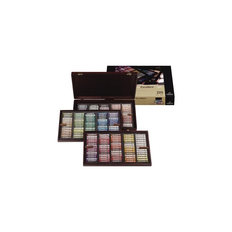  Fine art shop - Wooden box pastels Rembrandt Excellent 225 uds. | totenart.com