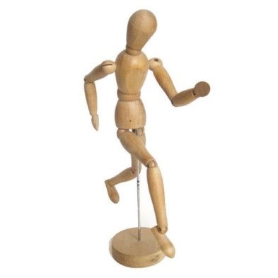 Fine art shop - Articulated Mannequin 50 cm, Natural wood | totenart.com\n