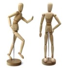 Fine art shop - Articulated Mannequin 50 cm, female, Natural wood | totenart.com\n